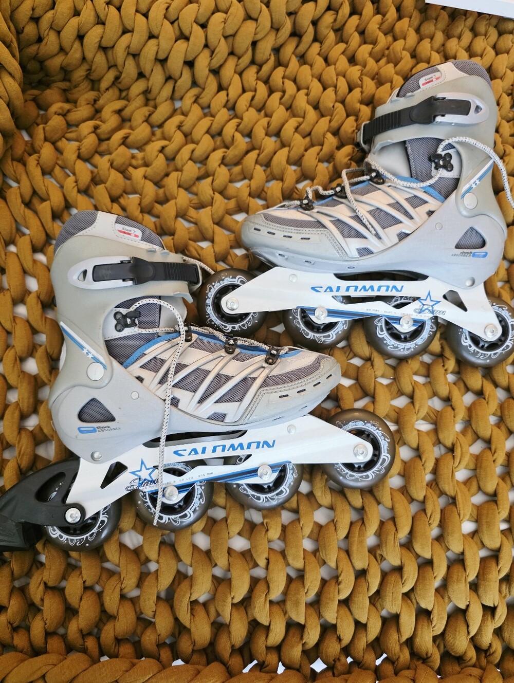 Vtg Salomon Women's DR120 Siam  PowerArch ABEC 5 Sz 7